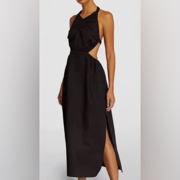 All Saints Ludo Dress Nwt Black Cutout Midi Dress - Women